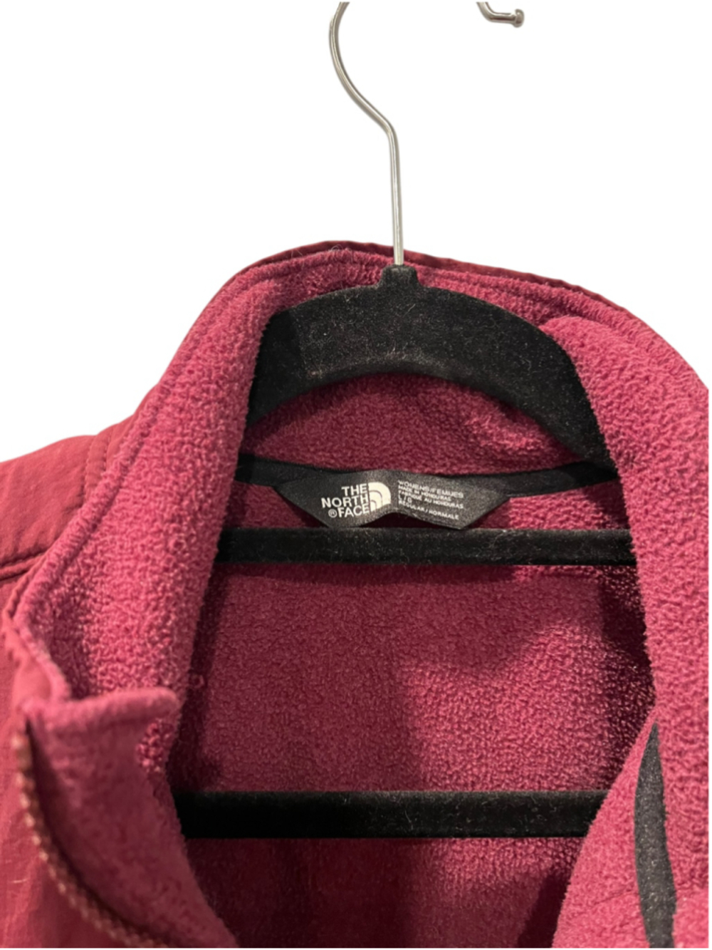 The North Face Tundra RTO 1/2 Zip Fleece Pullover Burgundy Maroon Women's Size L - Picture 6 of 9